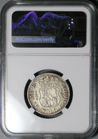 1763/53 NGC F Mexico 2 Reales Rare Overdate Charles III Spain Colonial Silver Coin (25100401C)