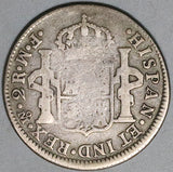 1772 Mexico 2 Reales Inverted Mintmark Spain Charles III Colonial Silver Coin (24102502R)