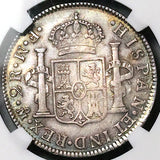 1773 NGC XF Mexico 2 Reales Inverted Mint Mark Assayer Charles III Spain Colonial Silver Coin (26010704C)