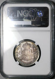 1773 NGC XF Mexico 2 Reales Inverted Mint Mark Assayer Charles III Spain Colonial Silver Coin (26010704C)
