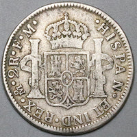 1775 Mexico 2 Reales Charles III Spain Colonial Silver Coin (24011902R)