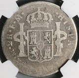 1776 NGC AG 3 Mexico 2 Reales Charles III Colonial Spain Revolution Silver Coin (24070402C)