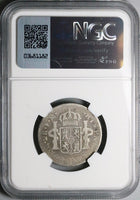 1776 NGC AG 3 Mexico 2 Reales Charles III Colonial Spain Revolution Silver Coin (24070402C)