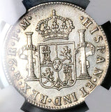 1776 NGC AU Mexico 2 Reales Charles III Spain Colonial Revolution Silver Coin (24052201C)