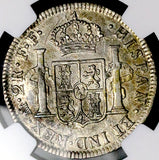 1781 NGC AU Mexico 2 Reales Charles III Spain Colony Silver Coin (26041702C)