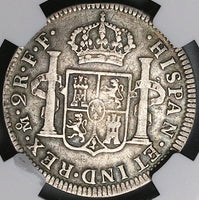 1781-Mo NGC VF Mexico 2 Reales Charles III Spain Colony Silver Coin (24071901C)