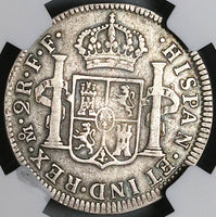 1781-Mo NGC VF Mexico 2 Reales Charles III Spain Colony Silver Coin (24071901C)