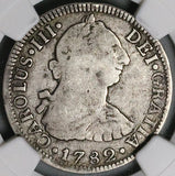 1782-Mo NGC F 12 Mexico 2 Reales Charles III Spain Colony Silver Coin (24071902C)