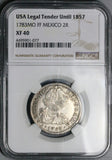 1783 NGC XF 40 Mexico 2 Reales Charles III Spain Colony Silver Coin (26041703C)