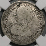 1784-Mo NGC VG Mexico 2 Reales Mint Error Charles III Spain Colony Silver Coin (24071903C)