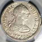 1785-Mo PCGS XF Mexico 2 Reales Charles III Spain Colony Silver Coin (25031201C)