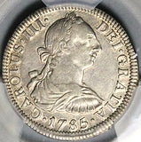 1785-Mo PCGS XF Mexico 2 Reales Charles III Spain Colony Silver Coin (25031201C)