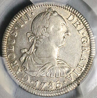 1785-Mo PCGS XF Mexico 2 Reales Charles III Spain Colony Silver Coin (25031201C)