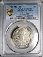 1785-Mo PCGS XF Mexico 2 Reales Charles III Spain Colony Silver Coin (25031201C)
