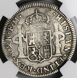 1786-Mo NGC F 12 Mexico 2 Reales Charles III Spain Colony Silver Coin (24071904C)