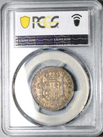1800 PCGS AU 53 Mexico 2 Reales Charles IV Pillars Spain Colonial Silver Coin (25050501C)