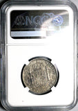 1807/6 NGC AU Mexico 2 Reales Charles IV Spain Colonial Silver Coin (24012703C)