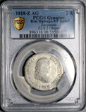 1818-Z PCGS VF Mexico 2 Reales War Independence Zacatecas Silver Coin (26070402C)