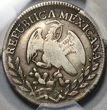 1827-Mo PCGS VF 20 Mexico City 2 Reales Cap Rays Scarce Coin POP 2/4 (25060302C)