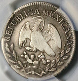 1827-Mo PCGS VF 20 Mexico City 2 Reales Cap Rays Scarce Coin POP 2/4 (25060302C)