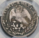 1827-Mo PCGS VF 20 Mexico City 2 Reales Cap Rays Silver Scarce Coin POP 1/4 (24021502C)
