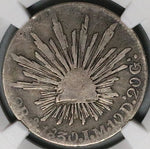 1830-Mo NGC F 12 Mexico City 2 Reales Cap Rays FIne Silver Rare Coin (23081801C)