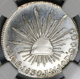 1830-Mo NGC MS 64 Mexico City 2 Reales Cap Rays Proof Like Silver Rare Coin POP 1/3 (25032101C)