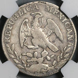 1842/32-Ga JG/MC NGC F 12 Mexico 2 Reales Guadalajara Rare Overdate Over Assayer Coin POP 1/0 (24070801C)