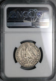 1842/32-Ga JG/MC NGC F 12 Mexico 2 Reales Guadalajara Rare Overdate Over Assayer Coin POP 1/0 (24070801C)