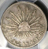 1842-Pi PCGS VF 30 Mexico 2 Reales Potosi Mint Silver Coin POP 1/3 (25061005C)