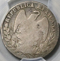 1844-Do PCGS G 6 Mexico 2 Reales Durango RARE Cap Rays Coin POP 1/0 (24090801C)