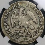 1845/3-Ga NGC VG 8 Mexico 2 Reales Guadalajara Rare Overdate Coin POP 1/0 (24070803C)
