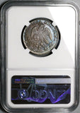 1861-C NGC AU 55 Mexico 2 Reales Culiacan Cap Rays Silver Coin POP 1/3 (23080602C)