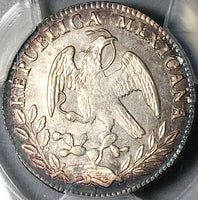 1861-Mo PCGS MS 64 Mexico City 2 Reales Silver Cap Rays Silver Coin (23121701D)