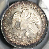1861-Mo PCGS MS 64 Mexico City 2 Reales Silver Cap Rays Silver Coin (23121701D)