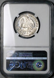 1861-Mo NGC MS 65 Mexico 2 Reales Silver Proof Like Silver Coin (18070501D)