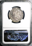 1861-Mo NGC MS 65 Mexico 2 Reales Gem Cap Rays Silver Coin (25110201C)