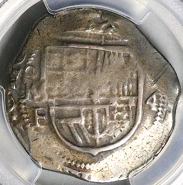 1598-Mo F PCGS VF Mexico 4 Reales Philip III Cob Spain Colonial Silver Coin (25060401C)