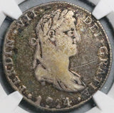 1814-Ga NGC VF Mexico 4 Reales War Independence Guadalajara Mint Coin (26071302C)