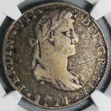 1814-Ga NGC VF Mexico 4 Reales War Independence Guadalajara Mint Coin (26071302C)