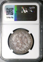 1839-Go NGC AU 55 Mexico 4 Reales Guanajuato Mint Cap Rays Silver Coin POP 1/3 (25030201D)