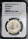 1845-Zs NGC AU Mexico 4 Reales Zacatecas Mint Rare Silver Coin (26080103C)