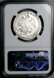1859-Zs NGC AU Mexico 4 Reales Zacatecas Mint Rare Silver Coin (26080104C)