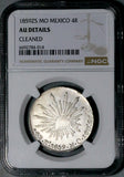 1859-Zs NGC AU Mexico 4 Reales Zacatecas Mint Rare Silver Coin (26080104C)