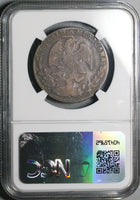 1867-Ho NGC Fine Mexico 4 Reales Rare Hermosillo Mint Silver Coin (25061401C)