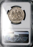 1870-Mo NGC XF 45 Mexico 50 Centavos Rare 52k Silver Coin POP 1/4 (26103001C)