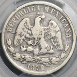 1872-Mo PCGS VF 20 Mexico 50 Centavos Rare 60k Silver Coin POP 1/3 (26103003C)