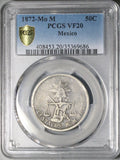 1872-Mo PCGS VF 20 Mexico 50 Centavos Rare 60k Silver Coin POP 1/3 (26103003C)