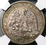 1873-Go NGC XF 40 Mexico 50 Centavos Guanajuato Rare 50k Silver Coin POP 1/1 (25060603C)