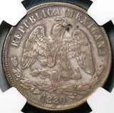 1880-Pi NGC XF 45 Mexico 50 Centavos Balance Scale Rare Coin POP 1/1 (25110203C)